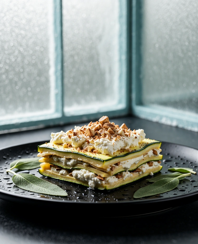 Zucchini-Lasagne mit Nuss-Ricotta